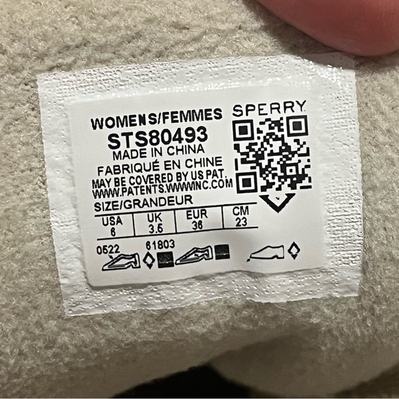 Sperry Duck Boots Cream and Gold Womens Size 6 - Picture 12 of 12